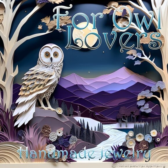 Black & Gray & Gunmetal! Owl Necklace! Bird Lovers - Owls - Wisdom - Goth -Punk - Picture 4 of 6